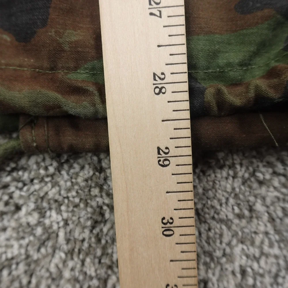 Military Jacket‎ Mens S Green Woodland Camo Cold Weather Field Coat Army M65 M81